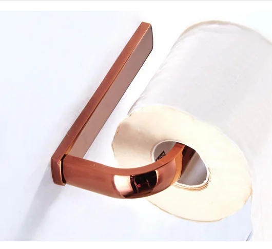 Biggers розовое золото цвет латунь аксессуары для ванной комнаты 4 шт. набор одного полотенца крючок для халата держатель для бумаги держатель для полотенец