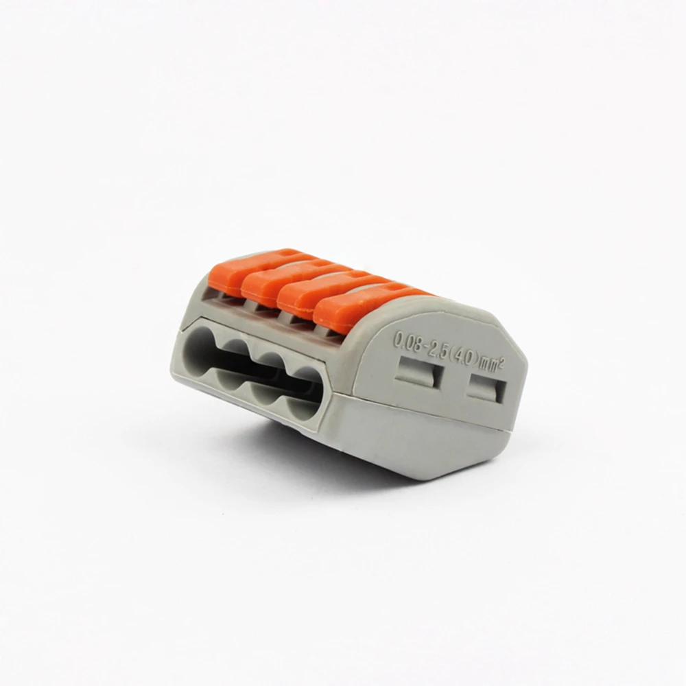 10 шт. PCT-214 PCT214 222-414 Универсальный Компактный проводной СОЕДИНИТЕЛЬ 4 Pin, проводниковый Блок рычаг