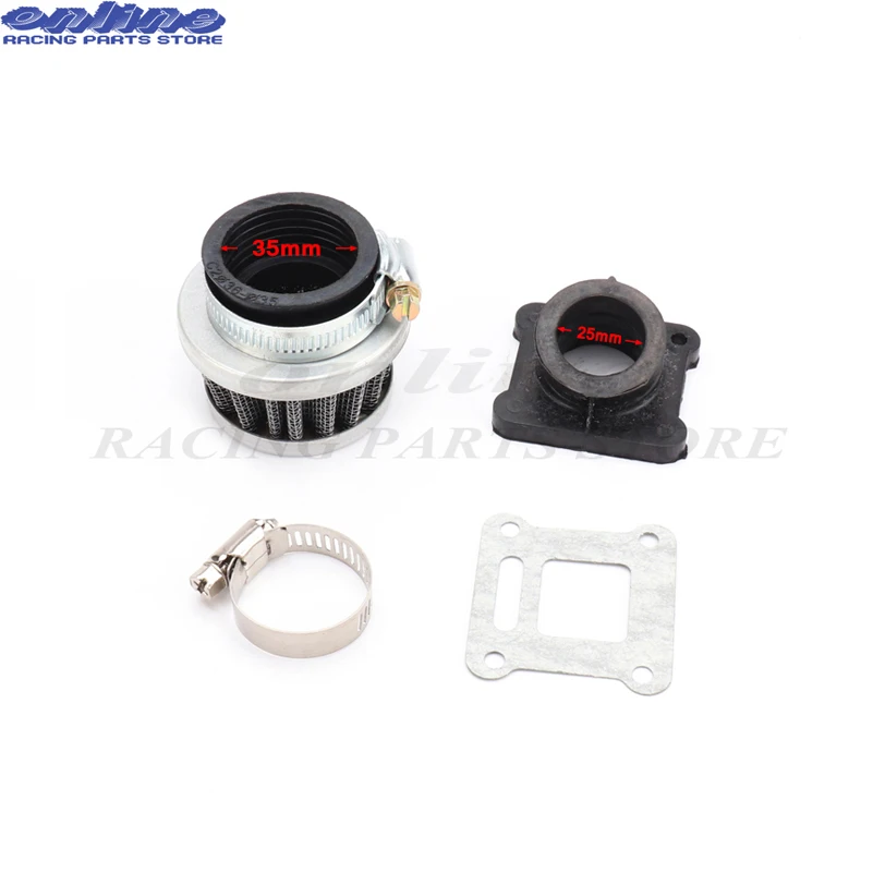 air filter manifold Карбюратор с воздушным фильтром и загрузкой коллектора для KTM 50 50SX 50CC JUNIOR 50CC SX 2001-2008 Ручная Блокировка карбюратора комплект 20 мм - Цвет: air filter manifold