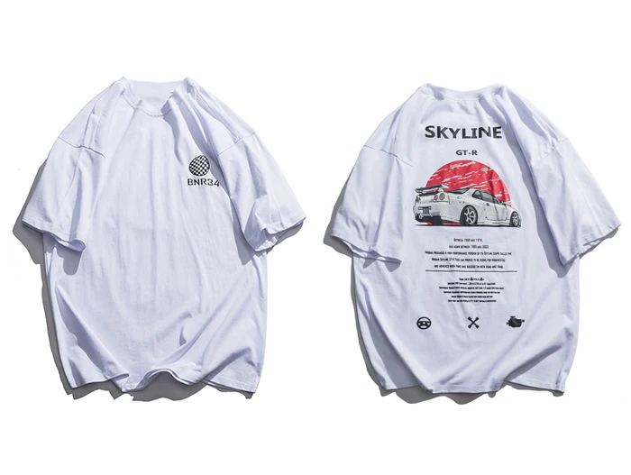 Aelfric Eden Classic poleras Car Fans футболка с буквенным принтом хлопковая Футболка с круглым вырезом Мужская забавная уличная одежда футболки с коротким рукавом