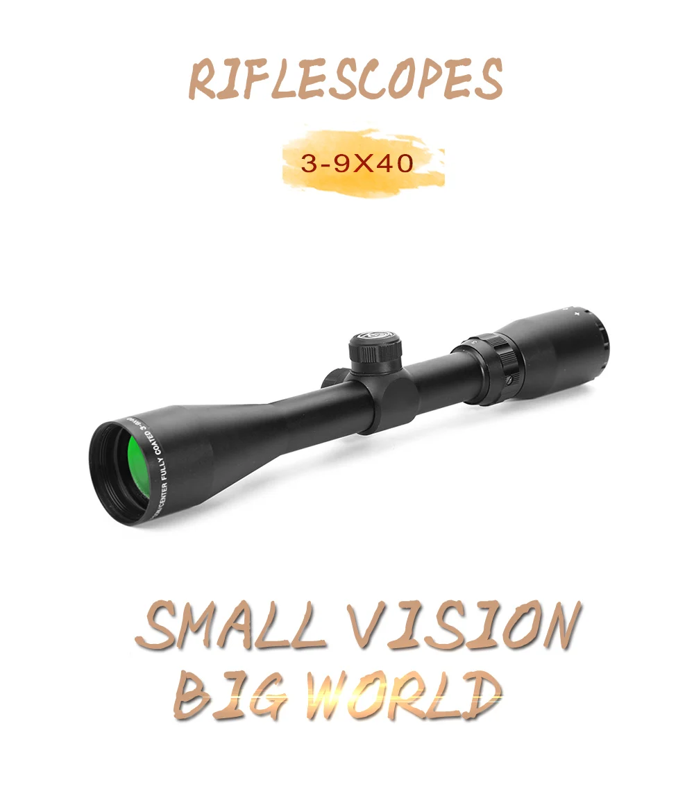 3-9x40 Tratical Sniper охотничий Riflescope Сетка прицел Mil точка стрельба тактический оптический прицел для наружной охоты