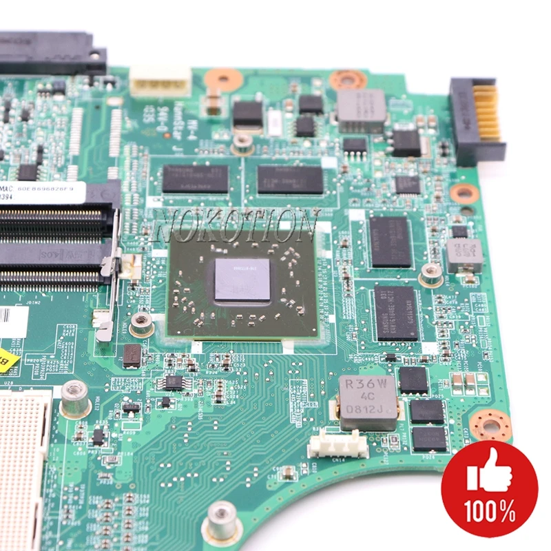 Материнская плата NOKOTION для ноутбука acer aspire 4820T 4820TG HM55 DDR3 HD5650M 1GB DA0ZQ1MB8F0 MBPVL06001 MB. Pvl06001