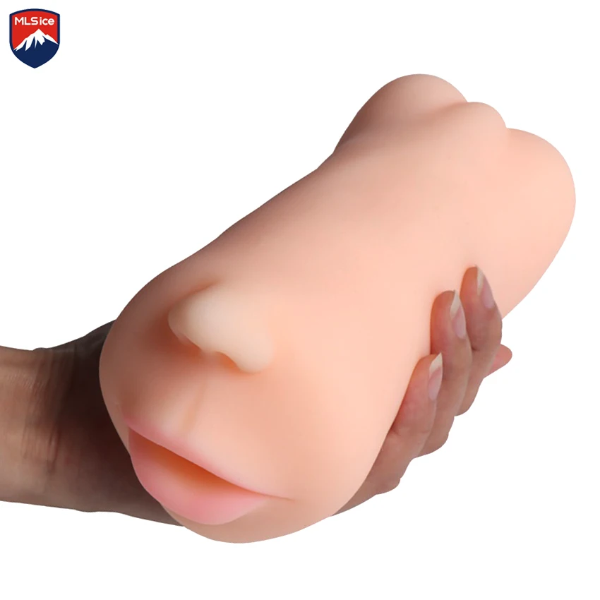 MLSice Мужской мастурбатор 3 отверстия Вагина настоящая киска силиконовая вагина