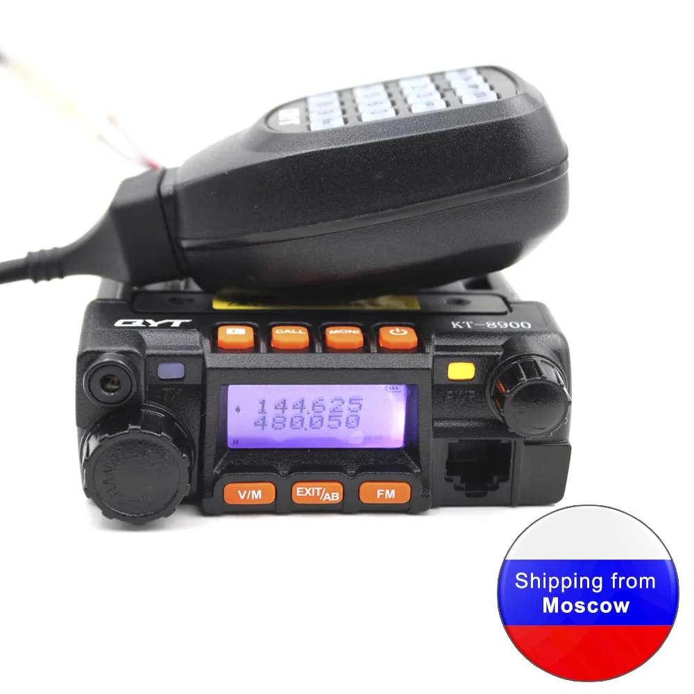 QYT KT8900 25W Mini Radio UV Transceiver DTMF Mobile Radio kt-8900 Dual band 136-174&400-480MHz Walkie Talkie