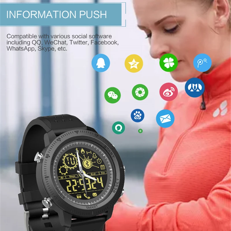 GIAUSA NX02 спортивные Смарт-часы для мужчин водонепроницаемые IP67 Шагомер