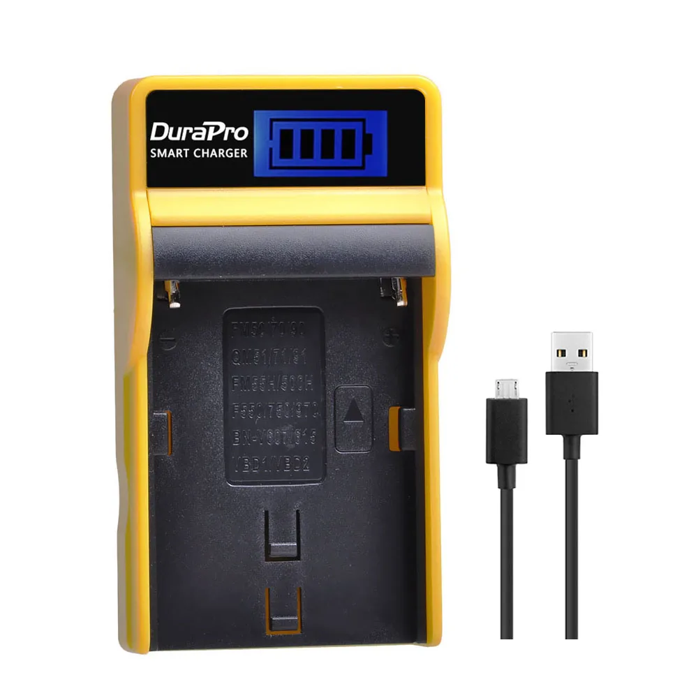 DuraPro 1 шт. 2600 мА · ч фотокамера аккумулятор + зарядное устройство с ЖК-дисплеем для
