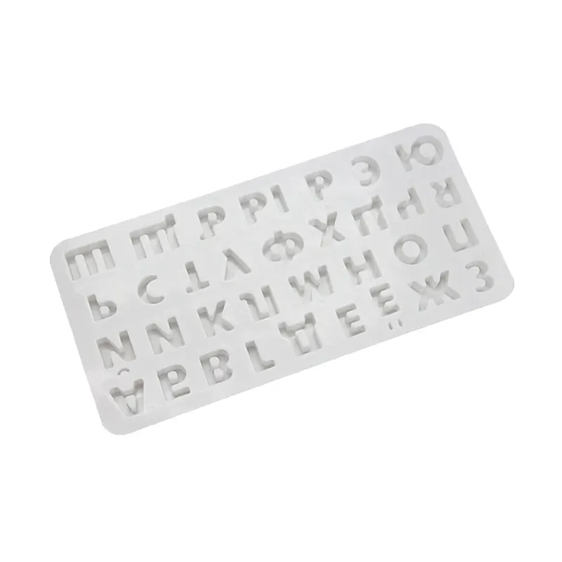 Silicone Baking 3D Alphabet Russian Letters Cookie Chocolate Fondant Mold Candy Cake Decorating Sugar Craft Molds Tools | Дом и сад