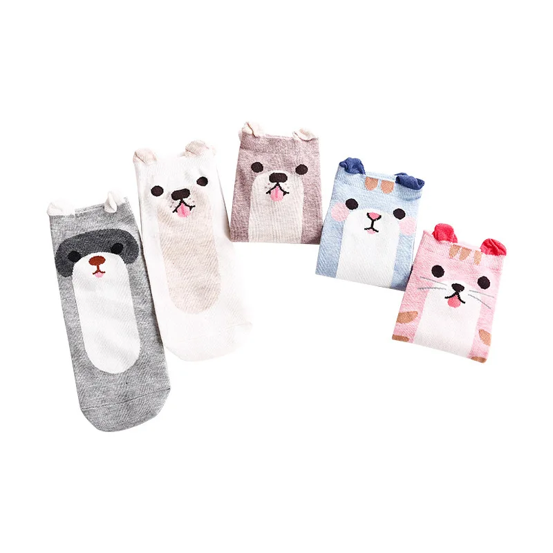 DONG AI 5 парт лот женская модель забавный кот лодыжка счастливые женские