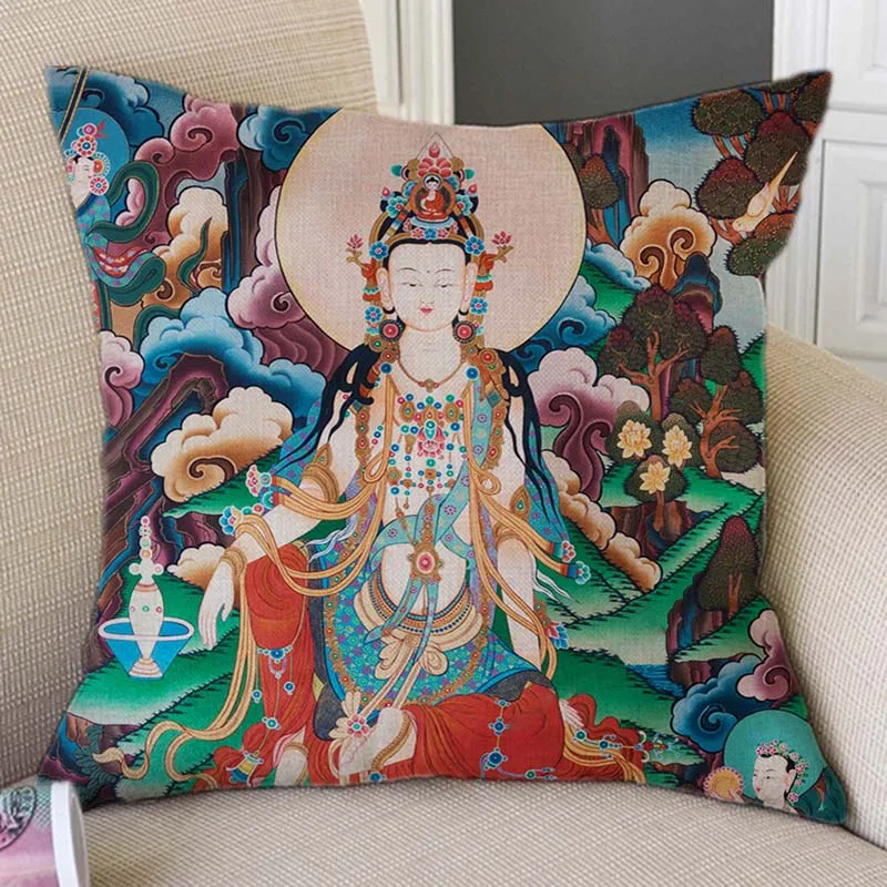 Древний Буддизм настенная живопись картины поклонение Будде домашний декор