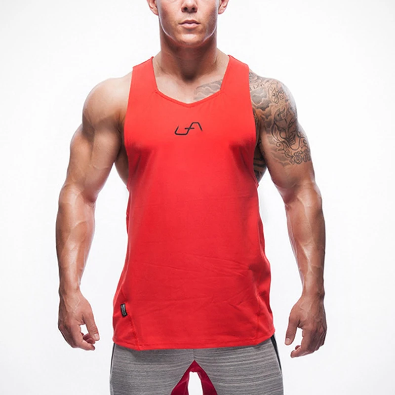 Осенняя одежда 2018 мужские майки для спортзала Майки Stringer бодибилдинга фитнеса