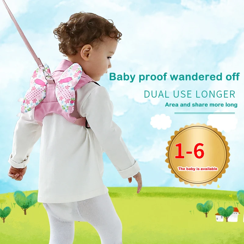 New Baby Child Kids Unisex Print Toddler Walking Safety Harness Rein Backpack Walker Strap UK 1-6T