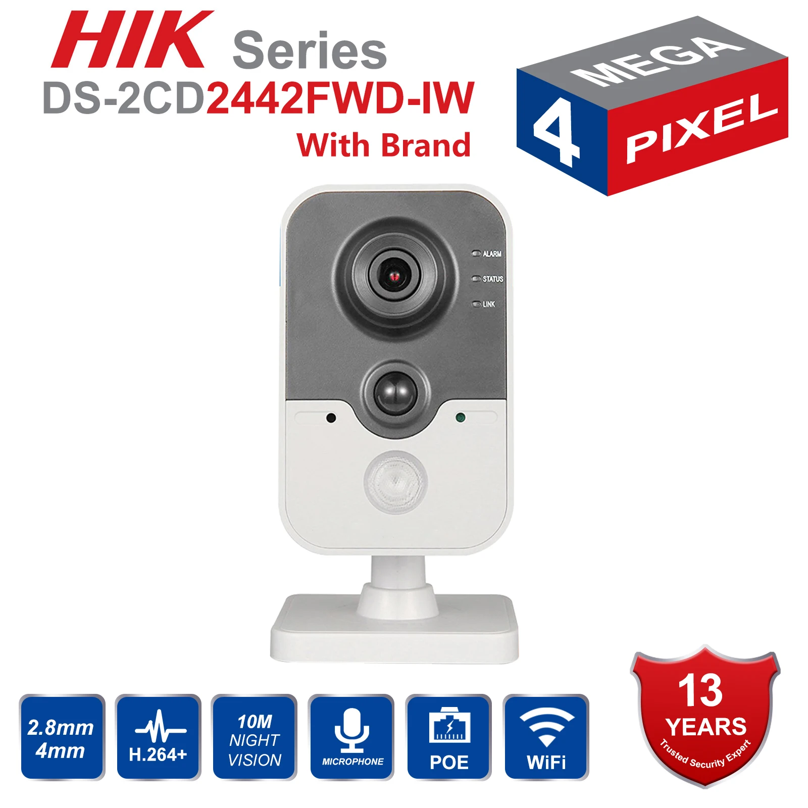 Оригинальная беспроводная камера безопасности HIK DS 2CD2442FWD IW poe ip onvif для помещений 4