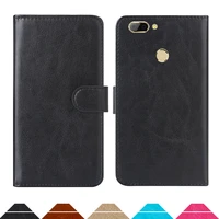 luxury wallet case for oukitel u20 plus pu leather retro flip cover magnetic fashion cases strap