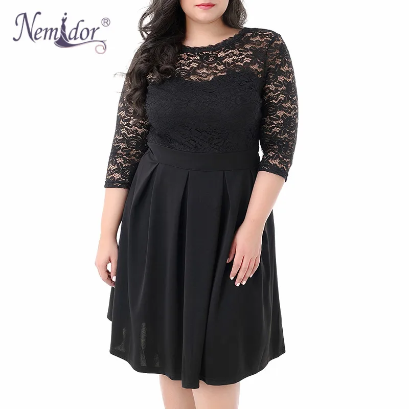 Женское винтажное кружевное платье-миди с открытой спиной и круглым вырезом |