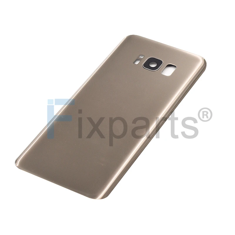 Новинка для SAMSUNG Galaxy S8 G950F Задняя крышка батареи с объективом камеры стеклянная