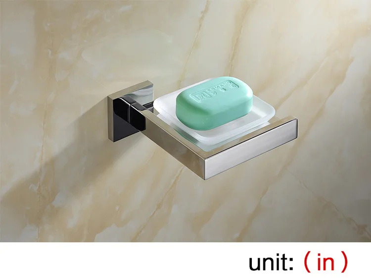 soap dish AUSWIND квадратная база из нержавеющей стали набор аксессуаров для ванной комнаты настенный набор аксессуаров для ванной комнаты современный - Цвет: soap dish
