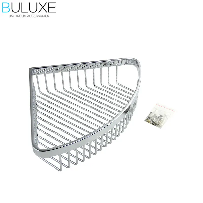 BULUXE латунные аксессуары для ванной комнаты уголок полки настенный одноярусная