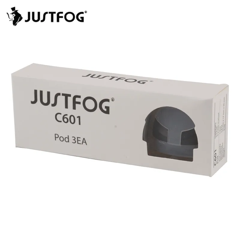 12 шт. оригинальный JUSTFOG C601 Pod картридж 1 7 Ом катушка встроенный мл емкость бака для