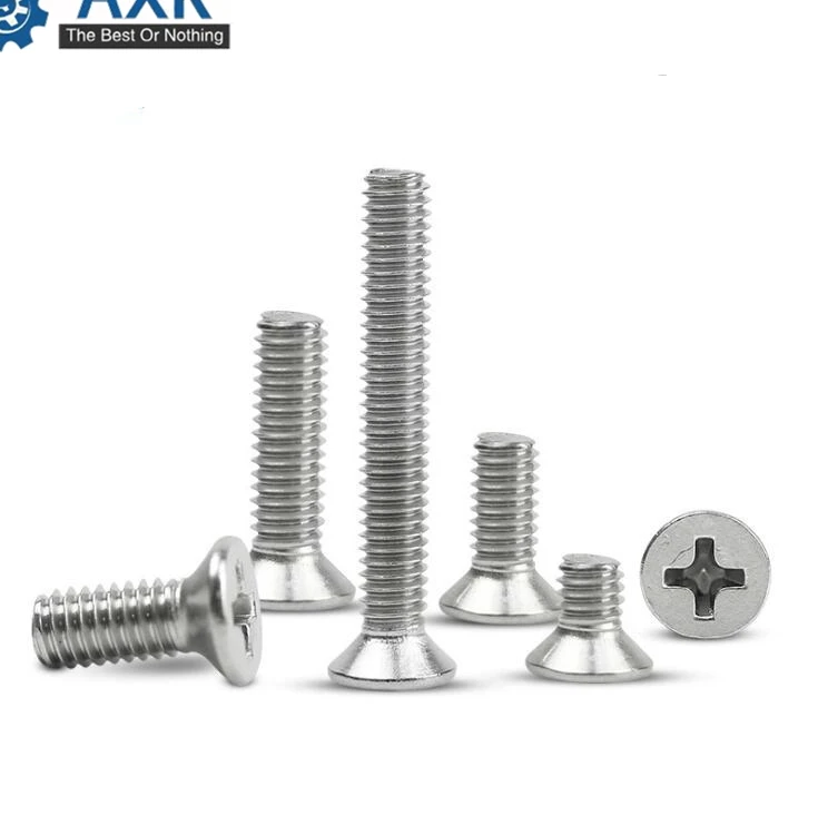 Philips Machine Screw Steel 1000pcs/lot Flat Head Verbus Ripp Bolt M1 M1.2 M1.6 M1.7 M2 M2.5 M2.6 M3 Phillips Stainless &amp |