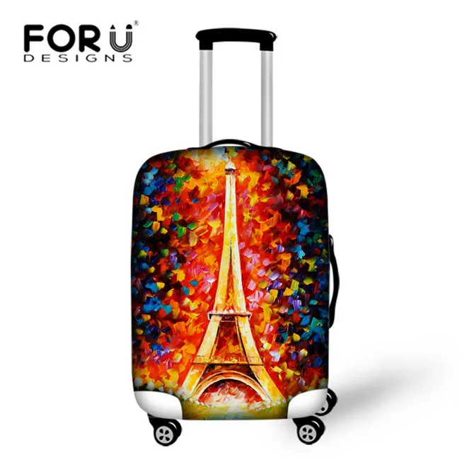 W2966 FORUDESIGNS/Африканский принт для девочек, Толстый эластичный багажный Защитный чехол на молнии для 18-32 дюймов, чемодан, аксессуары для путешествий - Цвет: W2966