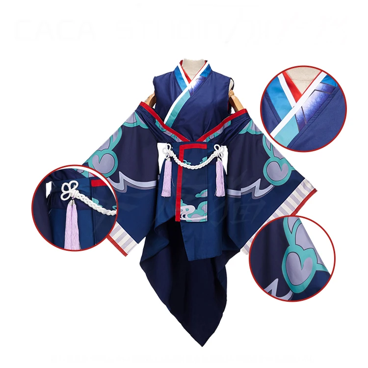 [В наличии] Аниме! Игра Onmyoji фигура призрак дым Unform Хэллоуин косплей костюм кимоно