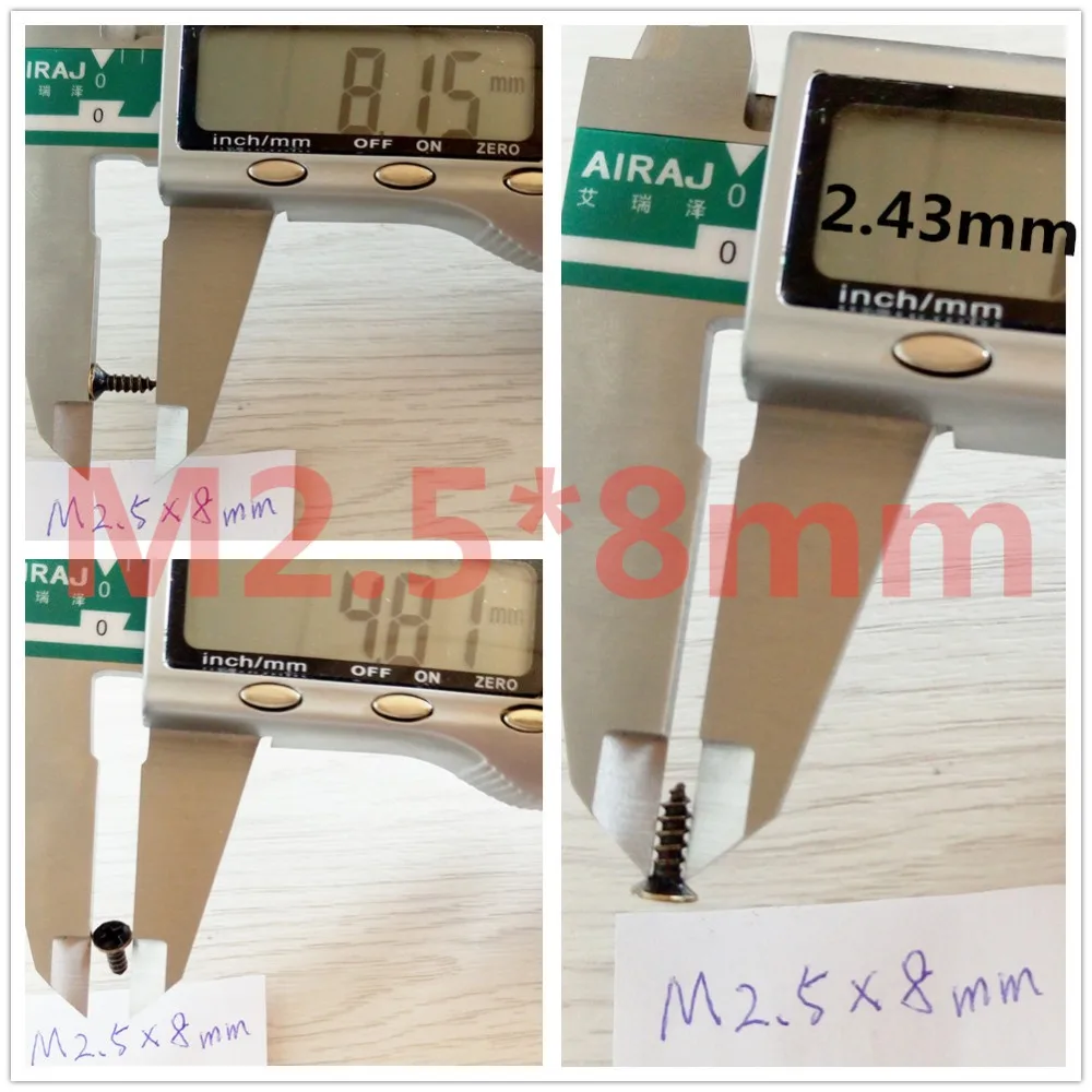 100 шт. M2 M3 M2.5 винты бронзовые Philips головки подходят шарниры саморезы мебельная фурнитура