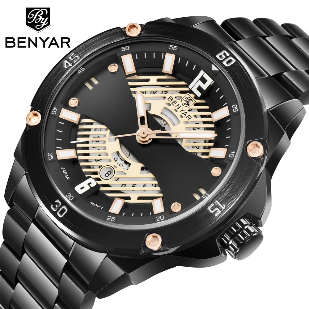 Новинка 2019 мужские часы BENYAR