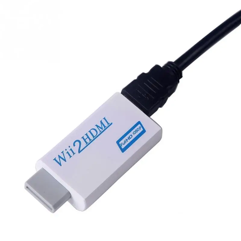 2018 Новый HDMI конвертер Поддержка FullHD 720P 1080P 3 5 мм аудио для wii 2HDMI адаптер