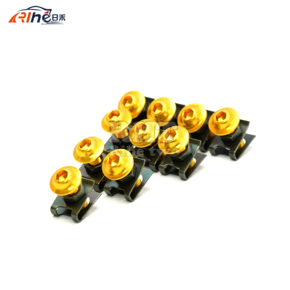 6mm motorcycle fairing screw for bmw r1200gs F800 GS s1000rr suzuki bandit 250 GSXR 600/750 GSF 600 Bandit S-X yamaha fz6 fazer |