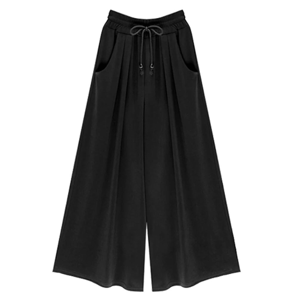 M-4XL кулиска брюки 2018 середины талии Повседневное ботильоны Длина свободные плюс
