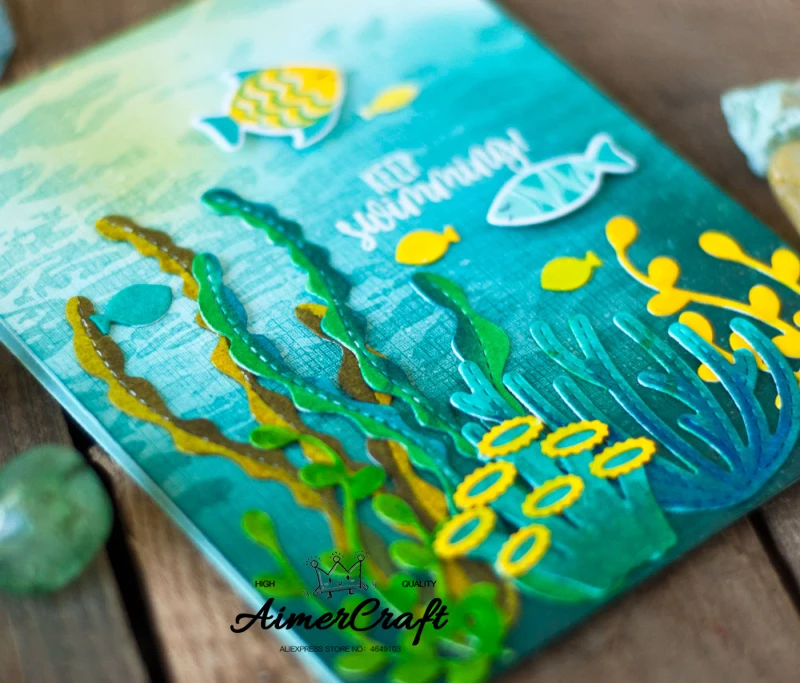 17 шт./лот металлические режущие штампы в виде рифа трафарет для скрапбукинга