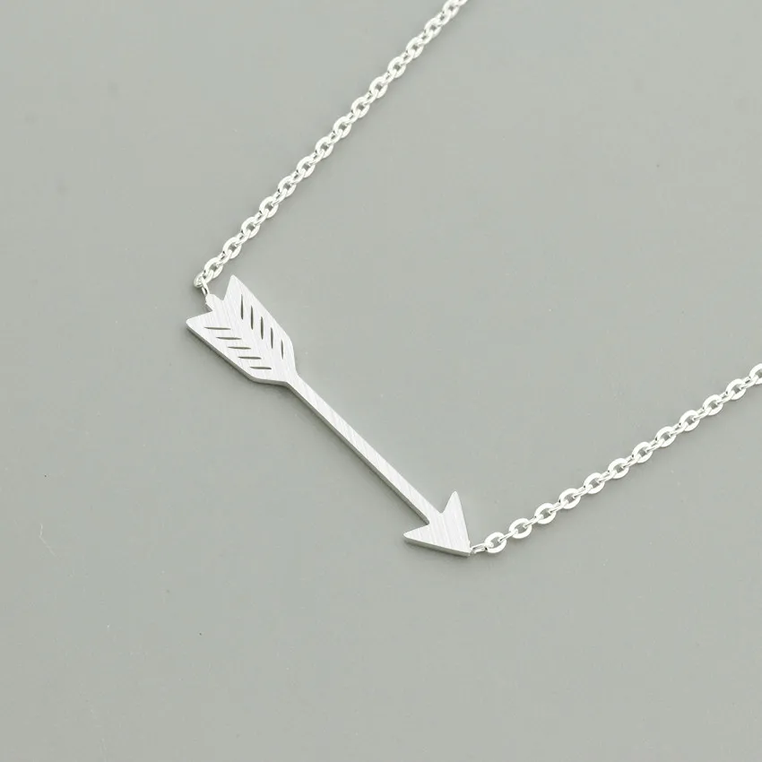 V Attract 2017 Stainless Steel Link Chain Necklace Vintage Jewelry Gold Color Minimalism Cute Arrows Pendant Necklace|necklaces for women|pendant