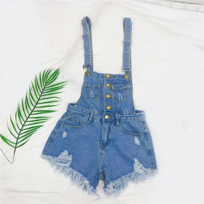 Light Blue CbuCyi модные джинсовые комбинезоны для женщин комбинезон женские джинсовые пляжные женские комбинезоны Salopette на лямках Комбинезоны Шорты Комбинезоны - Цвет: Light Blue