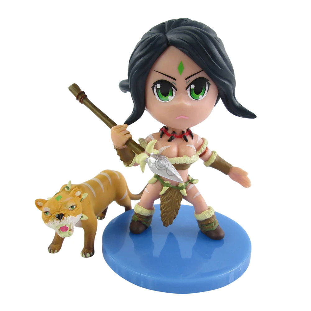 ELBCOS 7 е Leona Nidalee Jayce Lucian Vi Ryze 8 см/3 &quotФигурки игрушки модель GK гаражные наборы с
