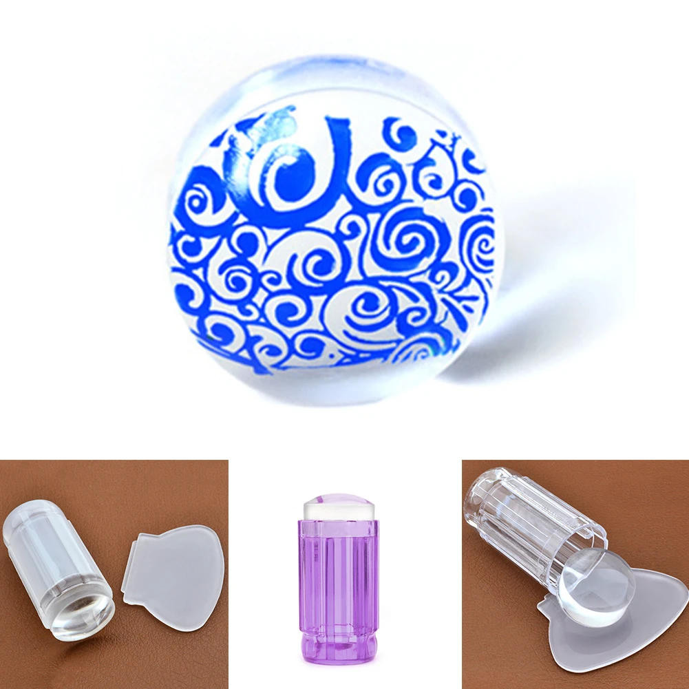 Лидер продаж прозрачный силиконовый штамп инструмент для дизайна ногтей