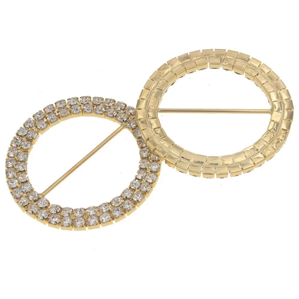 

49mm Rhinestone Brass Buckle For Bikini Connectors Crystal Buckle Bra Metal Buckles Diy Leather Sewing Accessories for Underwear