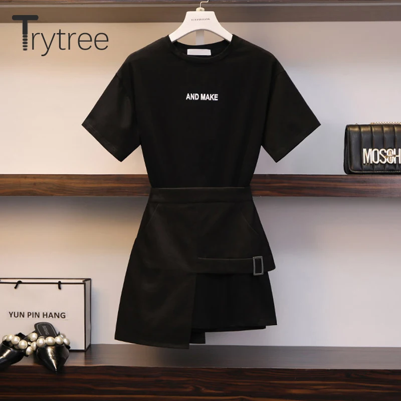 Женский Повседневный костюм Trytree комплект из двух предметов хлопковый Длинный