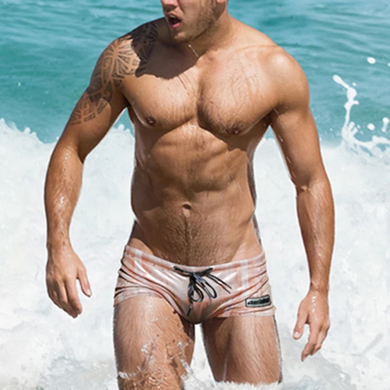 Swimwear Men Sexy Swimming Trunks Swim Briefs Maillot De Bain Homme Boxer Bathing Suit Swimsuit Surf Beach Wear Board Shorts