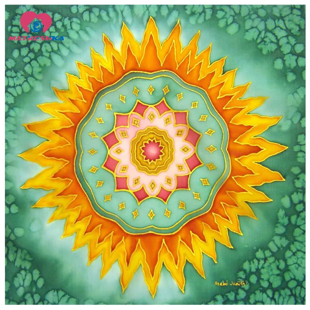 DIY Алмазная вышивка крестиком на рисунке Религия Мандала декоративная живопись