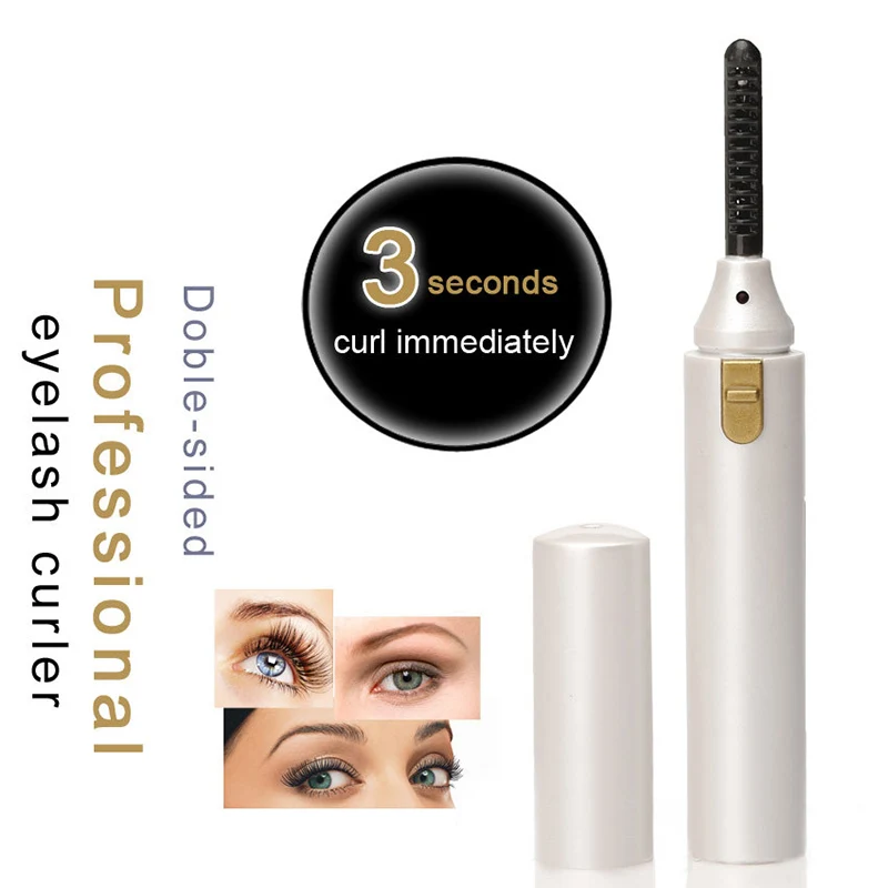 

Heated Eyelash Curler Mini Portable Electric Eyelash Curler Pen Heated in 10 Seconds KG66