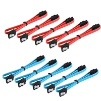 5pcs 18 inch straight through connector sata 3 0 iii high speed 6 0 gbps data cable with locking latch q99 dja99