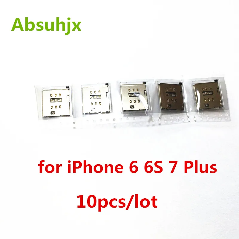 10 шт. лоток для SIM карты iPhone 6S 7 Plus 6 6G P 6splus|sim card slot|card reader slotsim socket holder |