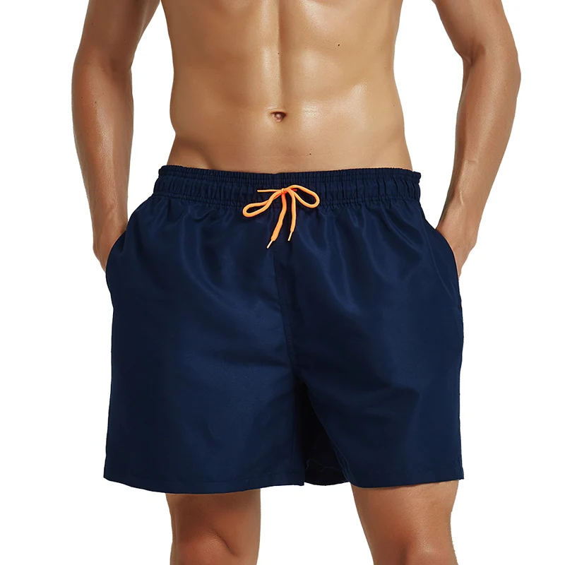 Однотонная мужская одежда для плавания плавки пляжные шорты штаны отдыха