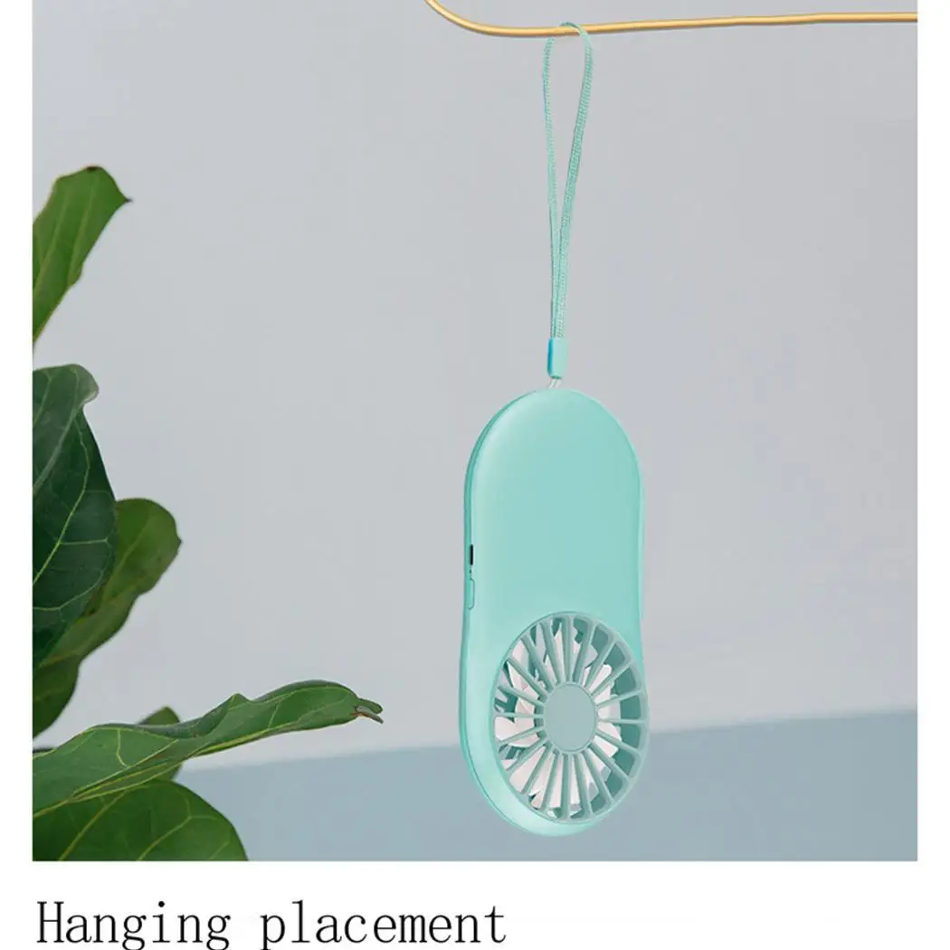 Портативный USB мини ручной вентилятор ультратонкий с шнуром бесшумный