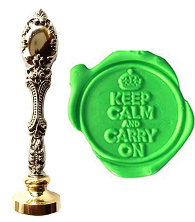 Изготовленный на заказ логотип изображения винтажный Keep Calm и Carry On Crown роскошный