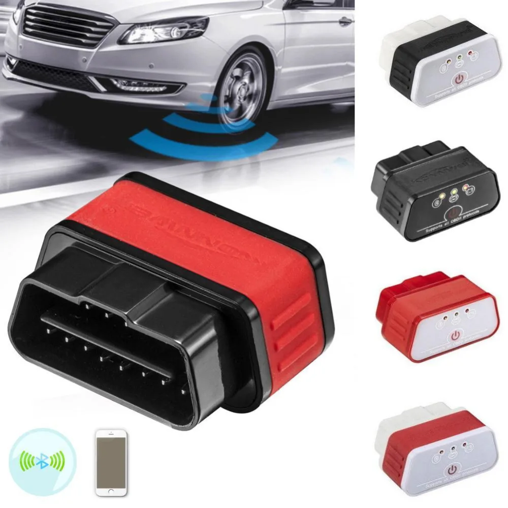 Натуральная konnwei kw903 сканер ELM327 Bluetooth 4.0 Беспроводной OBD2 может Bus Adapter профессиональное решение для Android