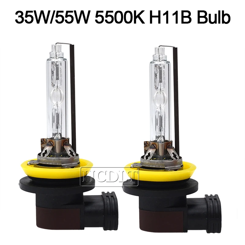 HCDLT 1 пара ксеноновых HID ламп переменного тока 12 В 35 Вт 55 H11 5500 к лм для быстрой
