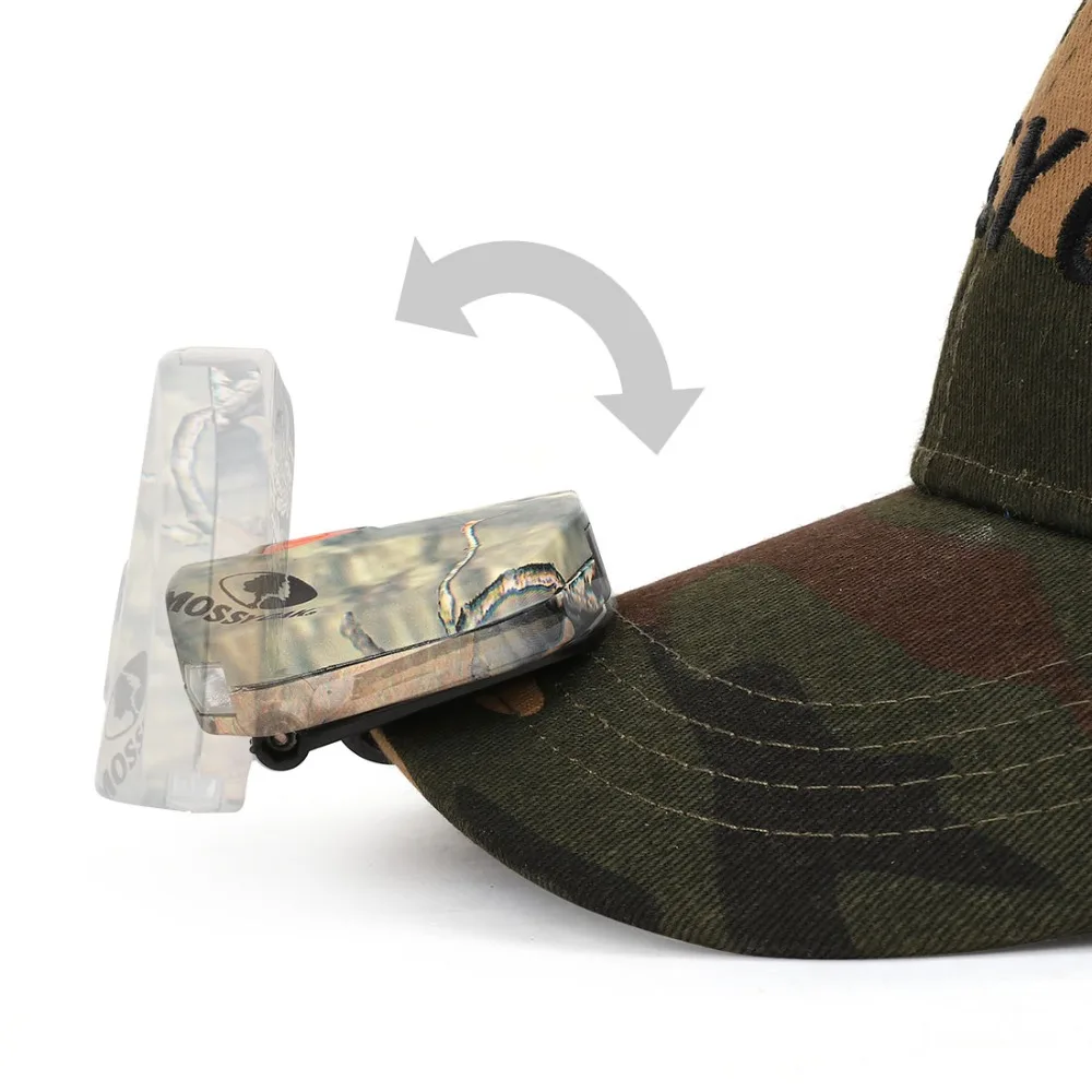 MOSSY OAK 2-pack светодиодный налобный фонарь лампа на шапку клип-на шляпу светильник руки на открытом воздухе Охота Кемпинг Рыбалка Туризм Велоспорт светильник