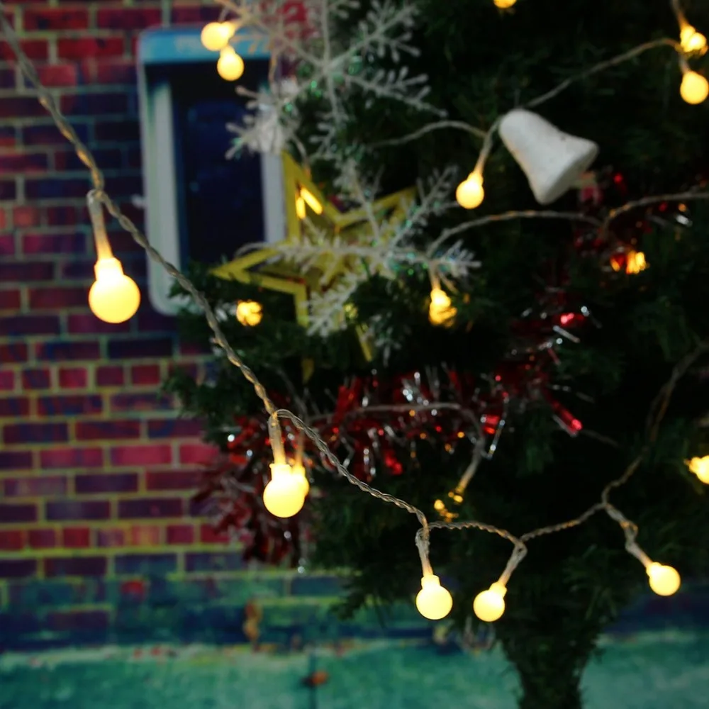 3M 30 Led Cherry Balls Fairy String Decorative Light Battery Operated Wedding Party Christmas Garland Decoration | Лампы и освещение