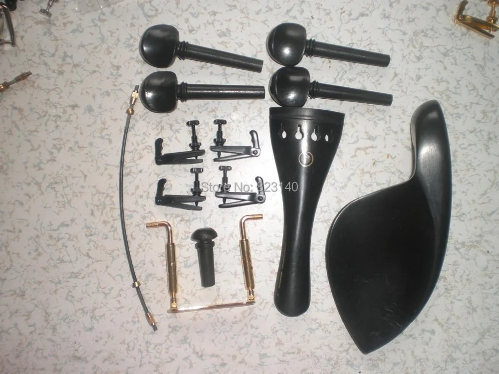 1 компл. Черное дерево для скрипки с черным тонким тюнером хвостовой инструмент